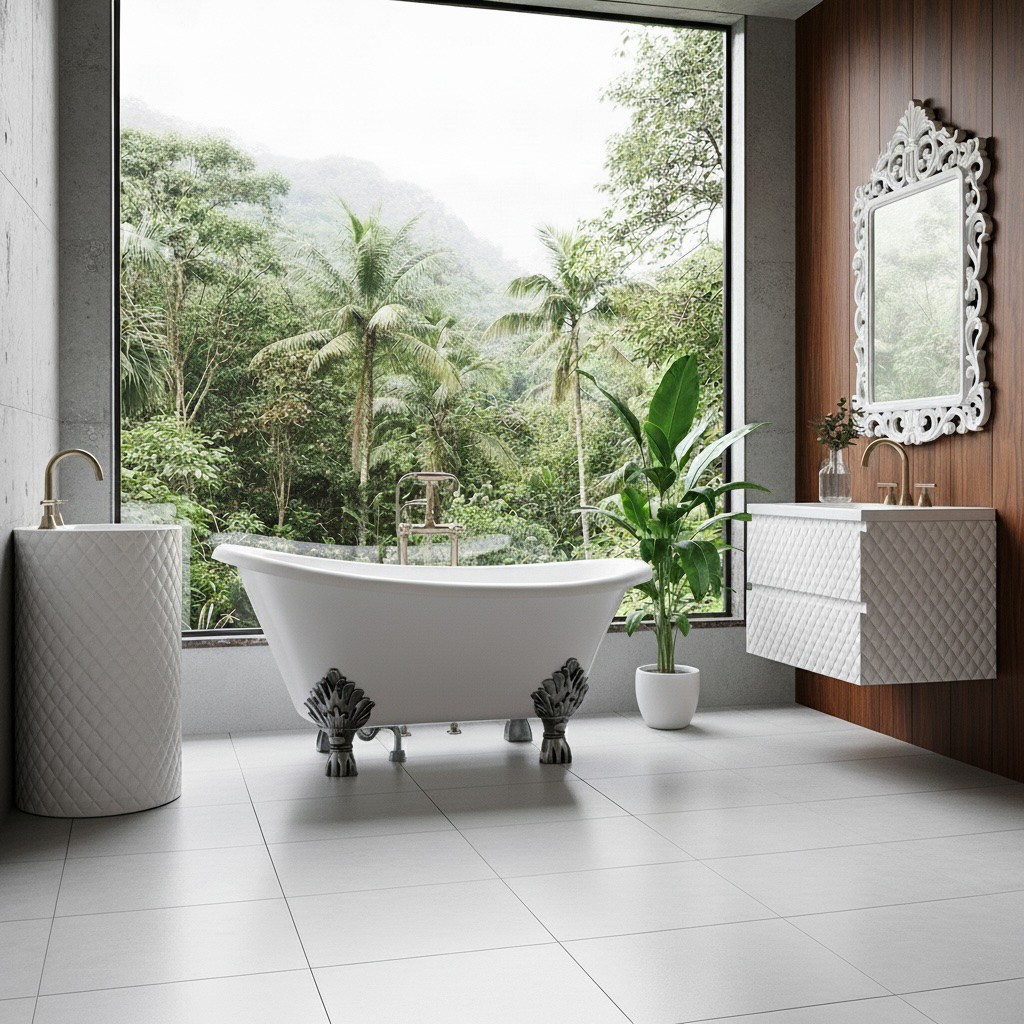 Otto Acrylic Freestanding Bathtub Made in Turkey